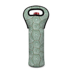 Turtle Shell Pattern Print Single Neoprene Wine Tote