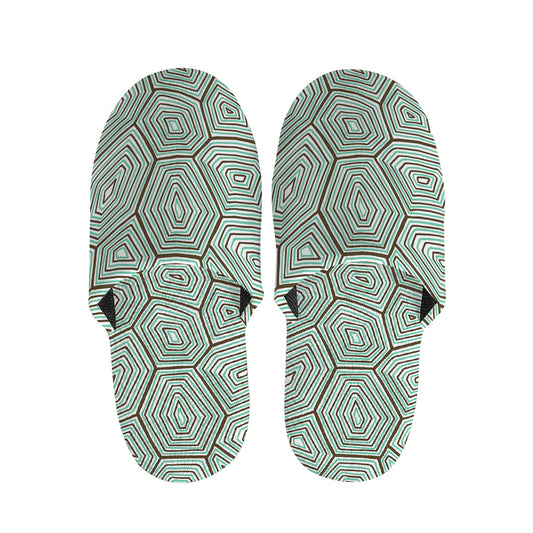 Turtle Shell Pattern Print Slippers