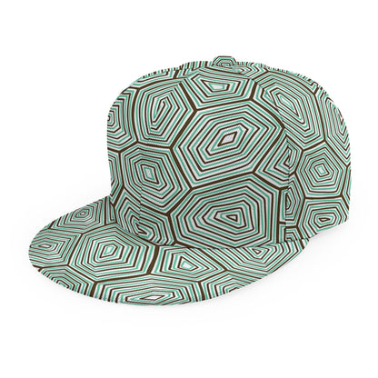 Turtle Shell Pattern Print Snapback Cap