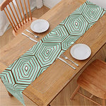 Turtle Shell Pattern Print Table Runner