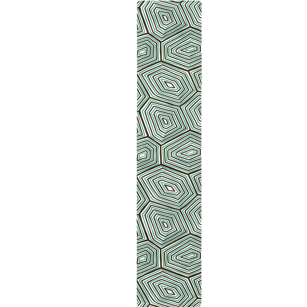 Turtle Shell Pattern Print Table Runner
