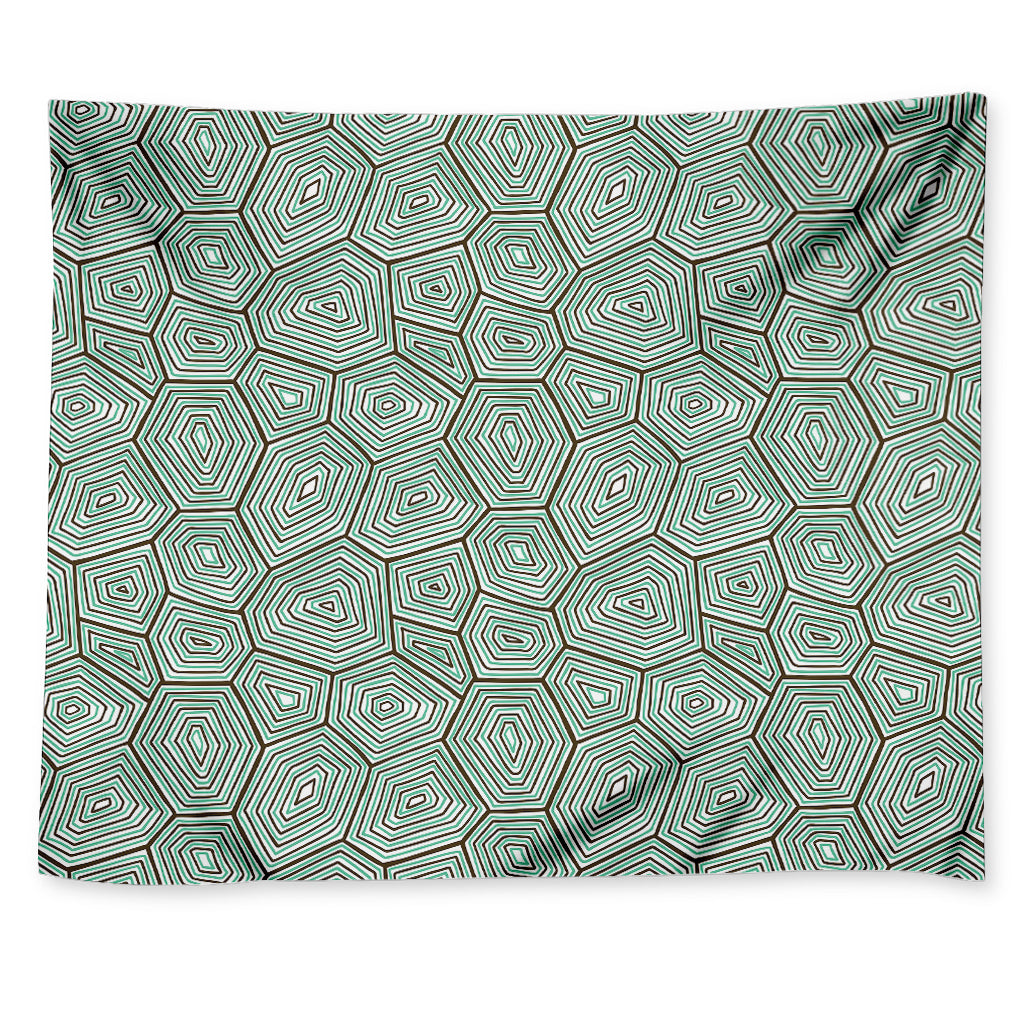 Turtle Shell Pattern Print Tapestry