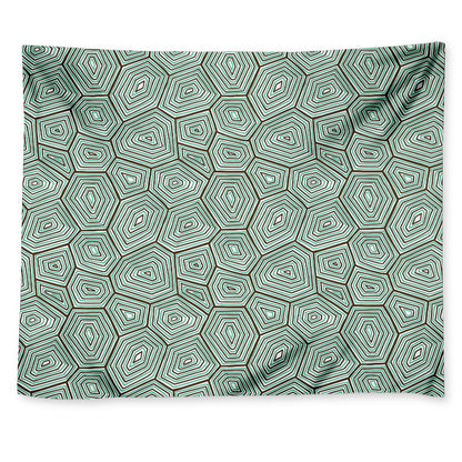 Turtle Shell Pattern Print Tapestry