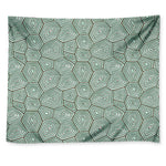 Turtle Shell Pattern Print Tapestry