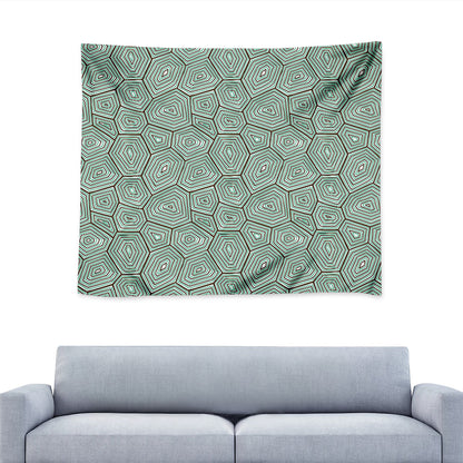 Turtle Shell Pattern Print Tapestry