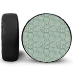 Turtle Shell Pattern Print Tire Cover