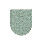 Turtle Shell Pattern Print Toilet Lid Cover