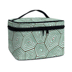 Turtle Shell Pattern Print Travel Makeup Bag