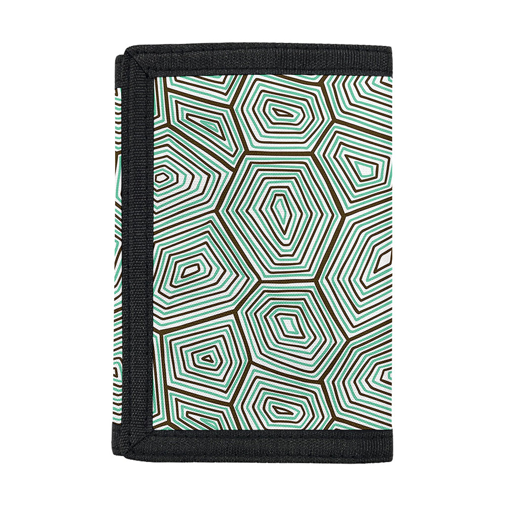 Turtle Shell Pattern Print Trifold Wallet