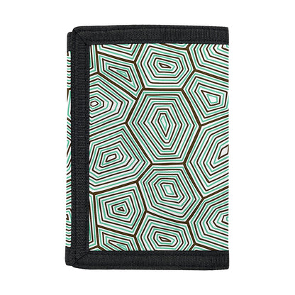 Turtle Shell Pattern Print Trifold Wallet