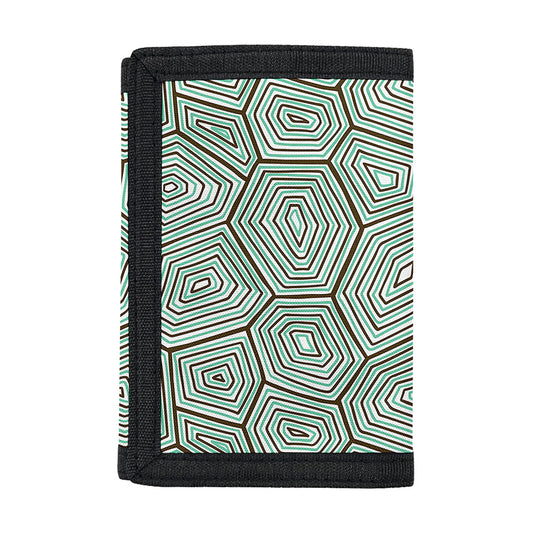 Turtle Shell Pattern Print Trifold Wallet