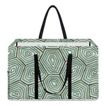 Turtle Shell Pattern Print Utility Tote Bag