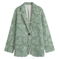Turtle Shell Pattern Print Women's Blazer