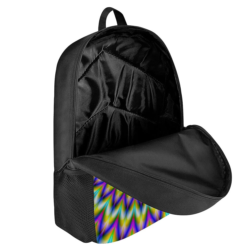 Twinkle Psychedelic Optical Illusion 17 Inch Backpack
