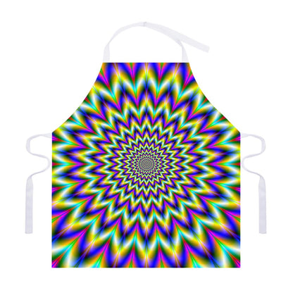 Twinkle Psychedelic Optical Illusion Adjustable Apron