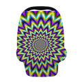 Twinkle Psychedelic Optical Illusion Baby Seat Cover