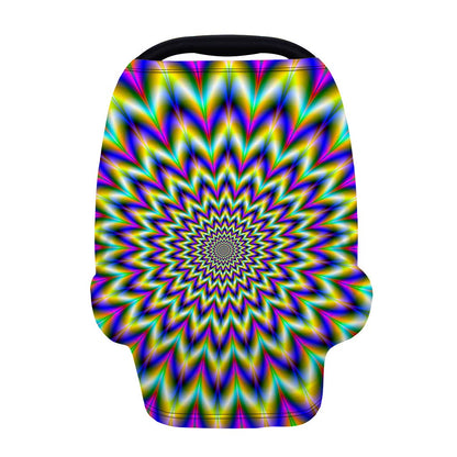 Twinkle Psychedelic Optical Illusion Baby Seat Cover