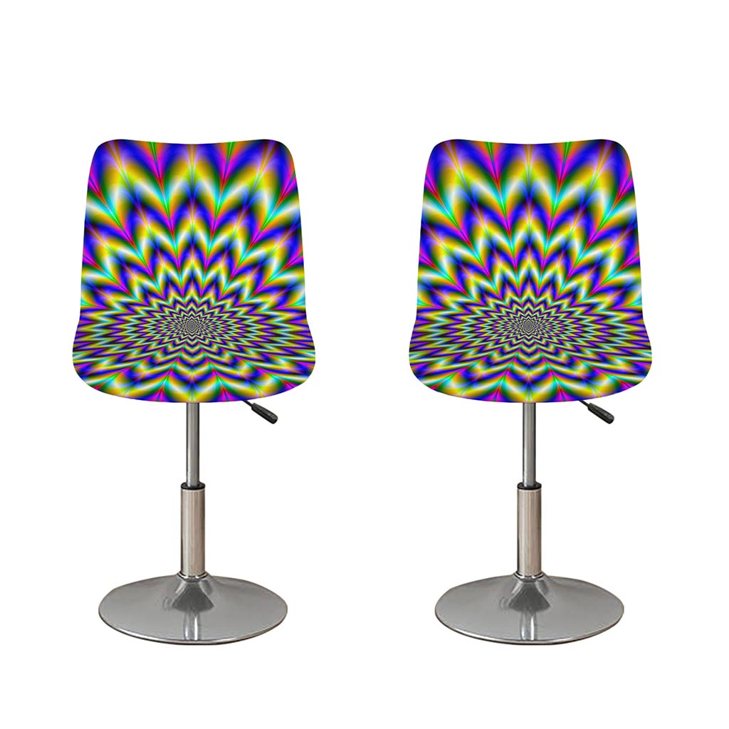 Twinkle Psychedelic Optical Illusion Bar Stool Covers