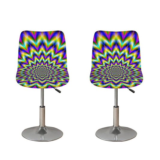 Twinkle Psychedelic Optical Illusion Bar Stool Covers
