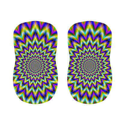 Twinkle Psychedelic Optical Illusion Bar Stool Covers