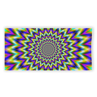 Twinkle Psychedelic Optical Illusion Beach Towel