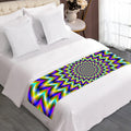Twinkle Psychedelic Optical Illusion Bed Runner
