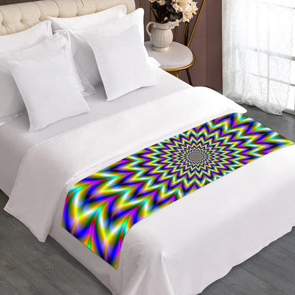Twinkle Psychedelic Optical Illusion Bed Runner