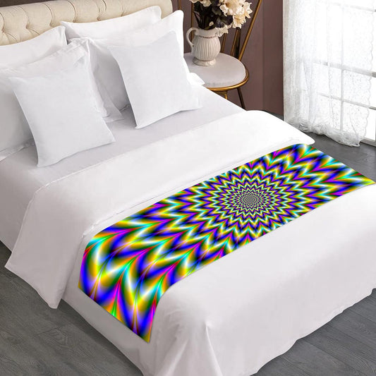Twinkle Psychedelic Optical Illusion Bed Runner