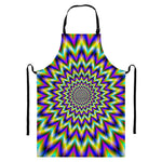 Twinkle Psychedelic Optical Illusion Bib Apron With Pocket