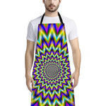 Twinkle Psychedelic Optical Illusion Bib Apron With Pocket