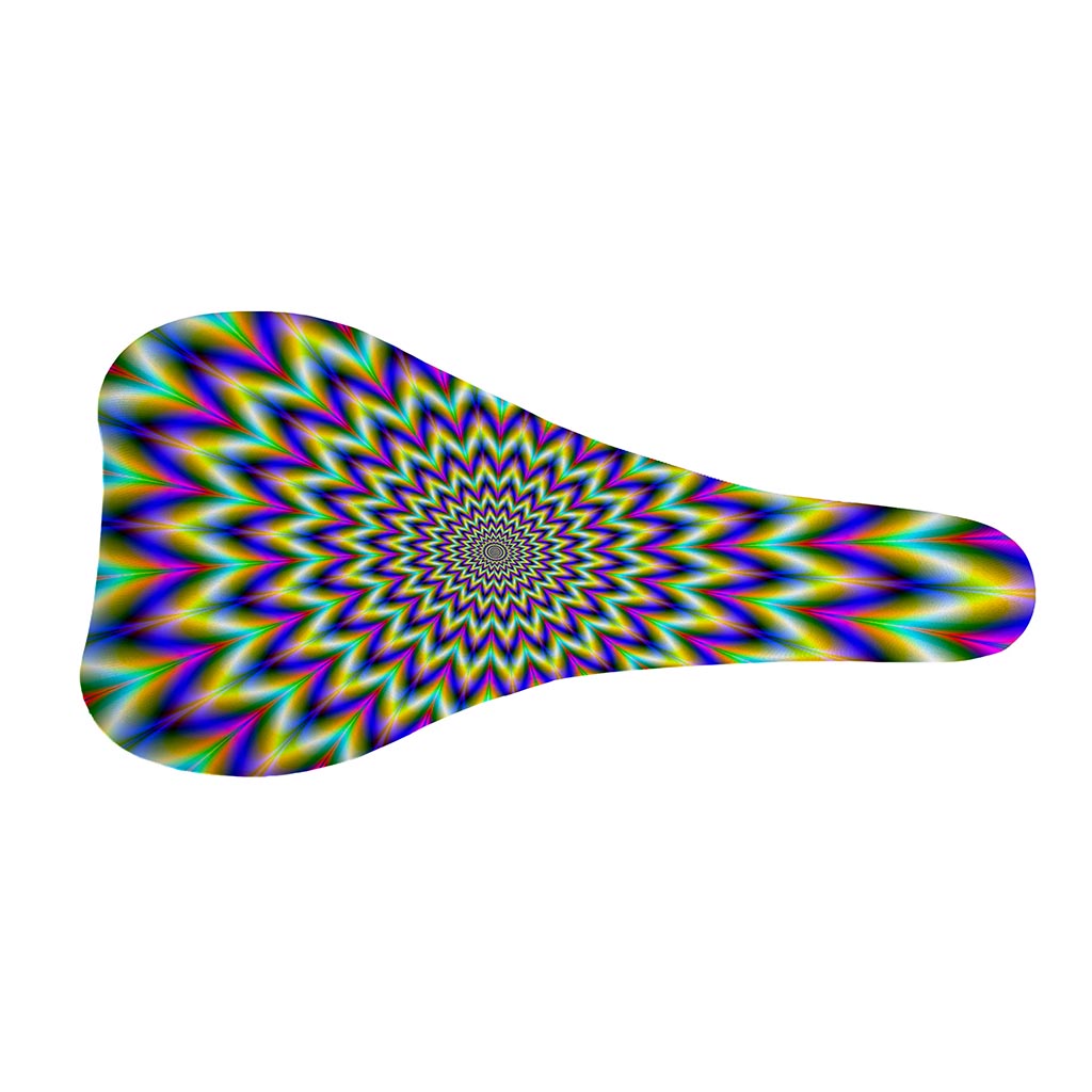 Twinkle Psychedelic Optical Illusion Bicycle Seat Cover