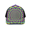 Twinkle Psychedelic Optical Illusion Black Mesh Trucker Cap