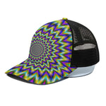 Twinkle Psychedelic Optical Illusion Black Mesh Trucker Cap