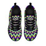 Twinkle Psychedelic Optical Illusion Black Running Shoes