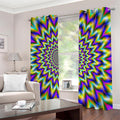 Twinkle Psychedelic Optical Illusion Dimout Grommet Curtains