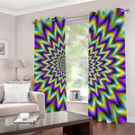 Twinkle Psychedelic Optical Illusion Blackout Grommet Curtains