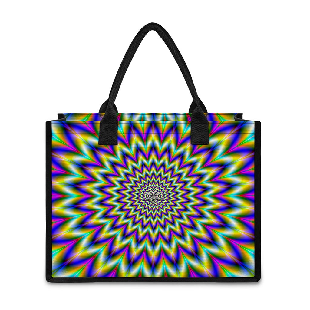 Twinkle Psychedelic Optical Illusion Canvas Tote Bag