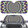 Twinkle Psychedelic Optical Illusion Car Windshield Sun Shade