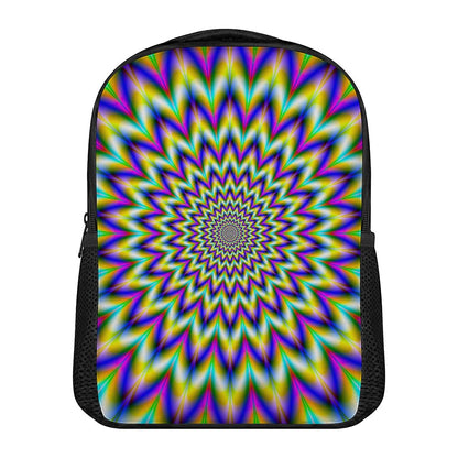 Twinkle Psychedelic Optical Illusion Casual Backpack