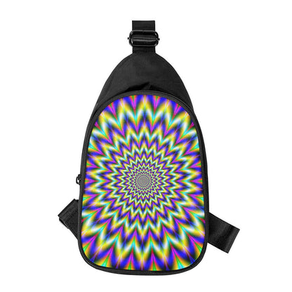 Twinkle Psychedelic Optical Illusion Chest Bag