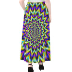 Twinkle Psychedelic Optical Illusion Chiffon Maxi Skirt