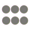 Twinkle Psychedelic Optical Illusion Coaster Set