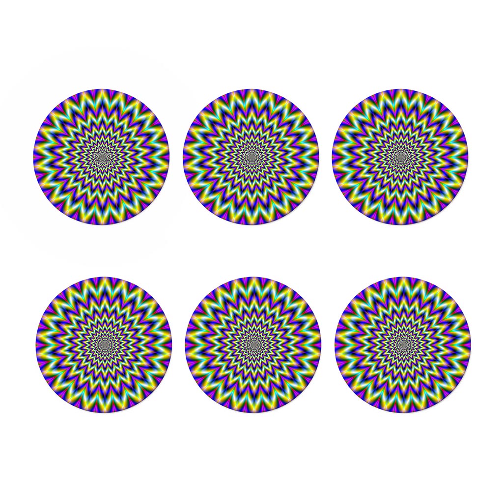 Twinkle Psychedelic Optical Illusion Coaster Set
