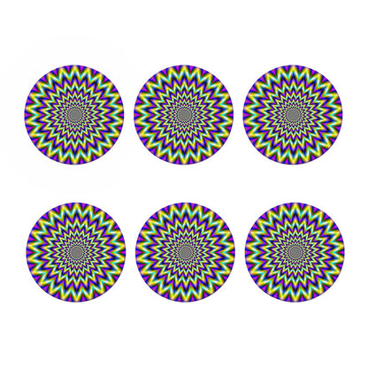 Twinkle Psychedelic Optical Illusion Coaster Set