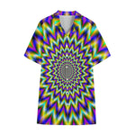Twinkle Psychedelic Optical Illusion Cotton Hawaiian Shirt