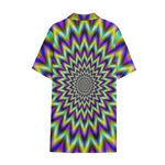 Twinkle Psychedelic Optical Illusion Cotton Hawaiian Shirt