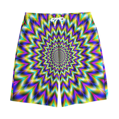 Twinkle Psychedelic Optical Illusion Cotton Shorts