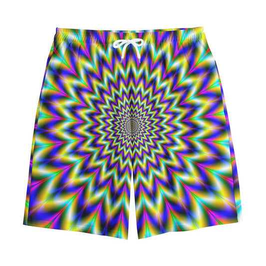 Twinkle Psychedelic Optical Illusion Cotton Shorts