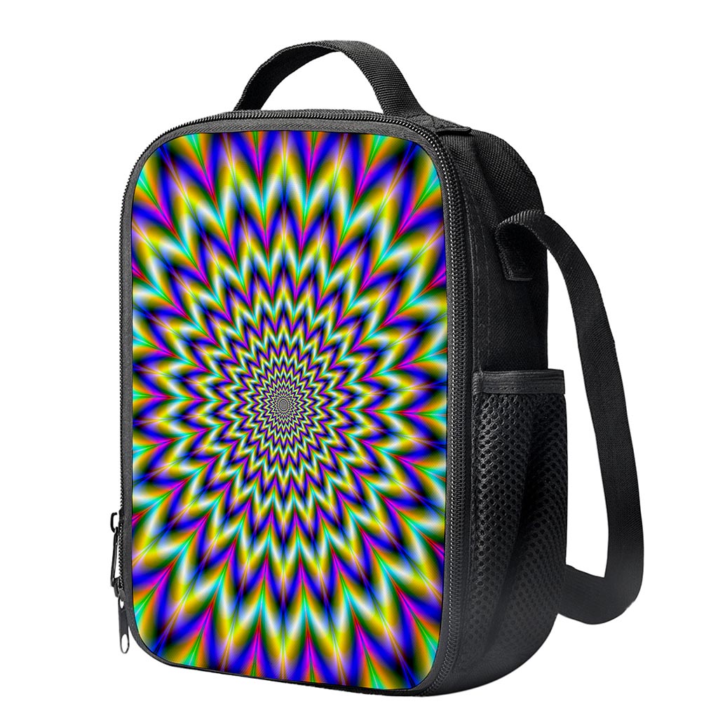 Twinkle Psychedelic Optical Illusion Crossbody Lunch Bag