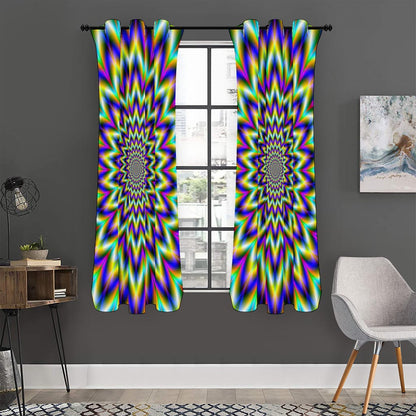 Twinkle Psychedelic Optical Illusion Curtain